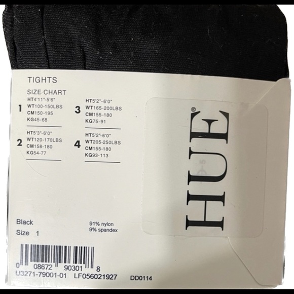 HUE opaque tights size 1 - Picture 2 of 2